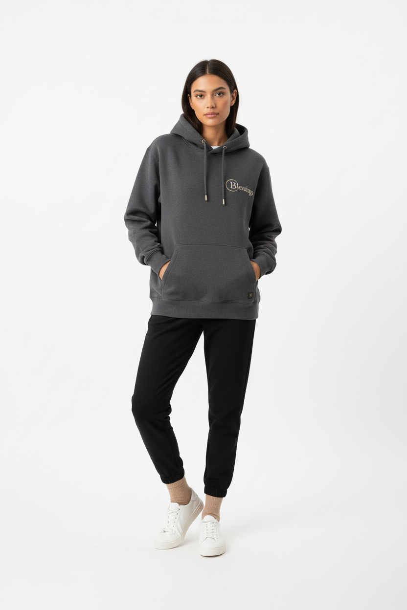 Female - Charcoal Hoodie Studio